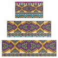 thumbnail image 1 of Yellow Geometric Boho Pattern Kitchen Rugs Sets Of 3,Kitchen Runner Rugs Non Skid Washable,Decorative Kitchen Floor Mats for Kitchen,Sink,Laundry,17"x30"+ 17"x47" + 17"x59", 1 of 6
