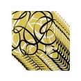 thumbnail image 1 of Yellow Geometric Cloth Napkins Set of 8 Reusable Dinner Napkins, Farmhouse Abstract Black White Striped Cocktail Napkin Washable Table Napkins for Wedding/Holiday Party/Baby Shower 20"x20", 1 of 7