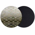 thumbnail image 1 of Yellow Geometric Coasters Set of 2, Absorbent Coasters for Drinks, Modern Abstract Gradient Marble Coaster for Desk Coffee Table Protection, Home Decor House Warming Gifts 4", 1 of 8