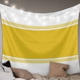 thumbnail image 1 of Yellow Geometric Large Tapestry for Bedroom Wall Hanging Tapestry,Modern Striped Abstract Art Aesthetics Ceiling Backdrop Tapestries Poster Blanket Wall Decor for Teens Room Living Room 86" x 104", 1 of 8
