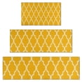 thumbnail image 1 of Yellow Geometric Quatrefoil Pattern Kitchen Rugs Sets Of 3,Kitchen Runner Rugs Non Skid Washable,Decorative Kitchen Floor Mats for Kitchen,Sink,Laundry,17"x30"+ 17"x47" + 17"x59", 1 of 6