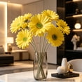 thumbnail image 1 of Yellow Gerbera Daisy, Bright Real Touch Artificial Flower with Bendable Stalks, Vivid Floral Decor, Cheerful Arrangement for Home Wedding Party Vase Table Display, 15.16*3.35in, 1 of 6