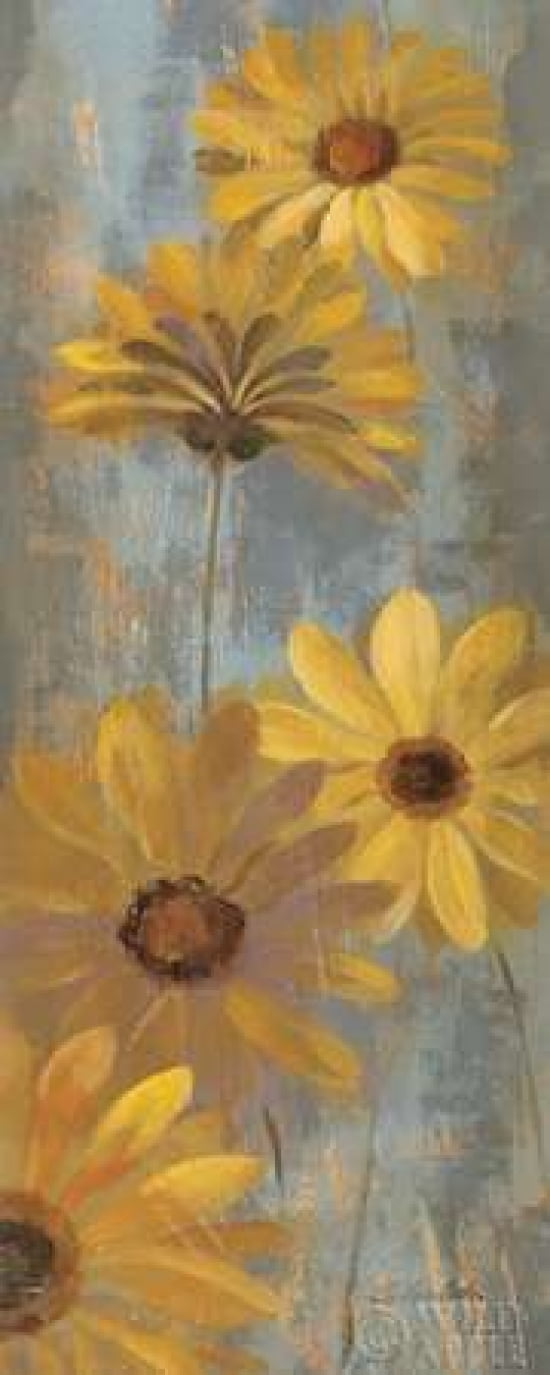 Yellow Gerberas II Canvas Art - Silvia Vassileva (24 x 48)
