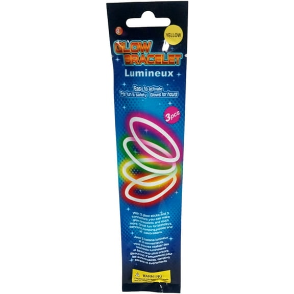 Yellow Glow Stick Bracelets