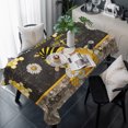 thumbnail image 1 of Yellow Gnomes Table Cloth Waterproof Tablecloths, Bee Daisy Honey Vintage Tablecloth Dining Table Cover for Kitchen Party Tabletop Outdoor, Rectangle Tablecloth 54x108 Inch, 1 of 9