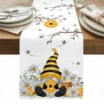 thumbnail image 1 of Yellow Gnomes Table Runner - 90 Inch Long, Kitchen Dining Table Runner Dresser Scarves, Bees Spring Floral Daisy Branches Farmhouse Decor for Coffee Tables Wedding Party Banquet, 1 of 8