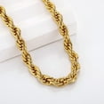 thumbnail image 1 of Yellow Gold 14K Yellow Gold Solid Rope Chain Necklace Diamond Cut Real Men Women Jewelry 6.0mm | 20 Inches | MADE IN ITALY, 1 of 6