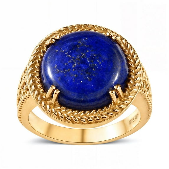 Birthstone Rings for Women in Plating 18k Yellow Gold Jewelry - Gemstone Ring Size - 10 Statement Jewelry for Her Birthday Gifts