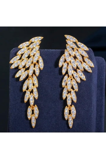Chunky Gold Wings Earrings 1\
