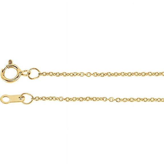 Yellow Gold Filled 1mm Solid Cable 24" Chain