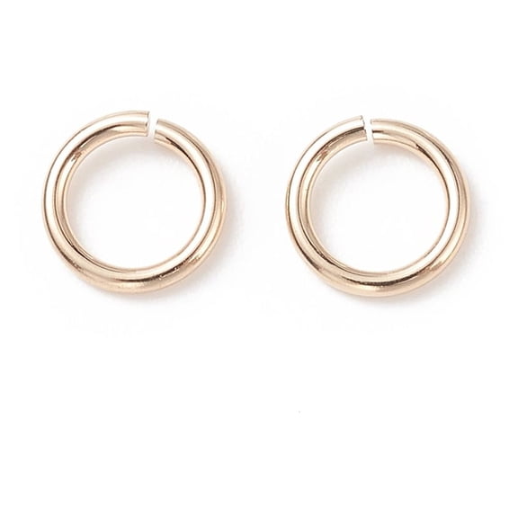 Yellow Gold Filled Open Jump Rings 1/20 14K Gold Filled Cadmium Free & Nickel Free & Lead Free 22 Gauge 4.3x0.6mm Inner Diameter: 3mm