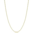 thumbnail image 1 of KoolJewelry Yellow Gold Over Sterling Silver Cable Chain Necklace (1.2 mm, 20 inch), 1 of 7