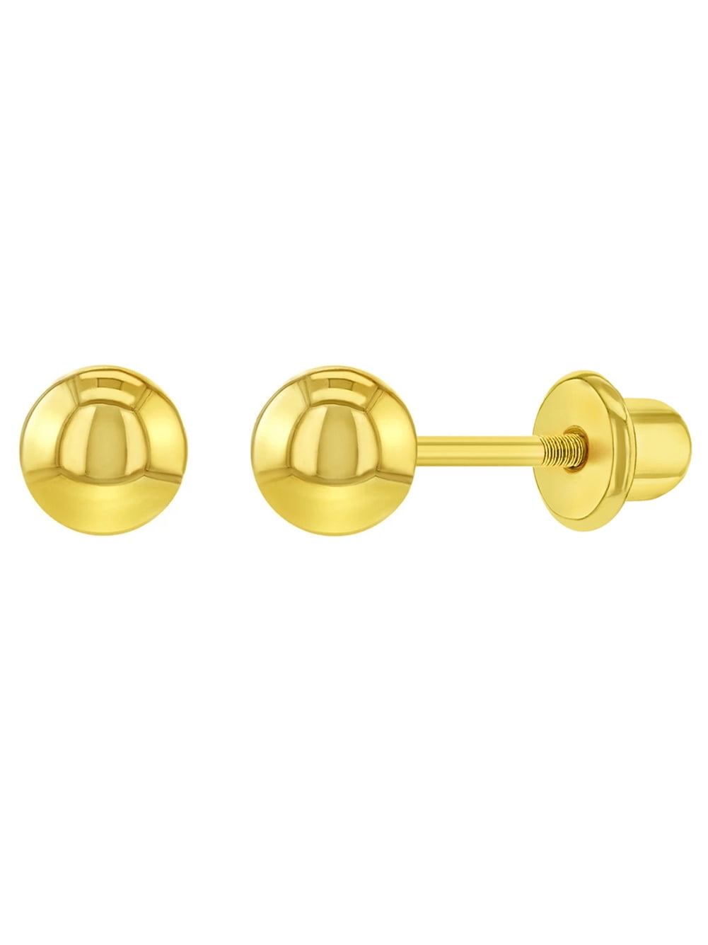 Extra 14K Yellow Gold Screw Back Children's Earring Replacement