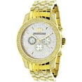 thumbnail image 1 of Yellow Gold Plated LUXURMAN Mens Diamond Watch 0.5ct, 1 of 4