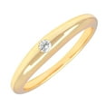 thumbnail image 1 of Yellow Gold Plated Round Cut CZ Stacking Dome Ring for Women - Size 8, 1 of 6