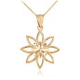 thumbnail image 1 of Yellow Gold Polished Daisy Pendant Necklace :  10K  Pendant with 22" chain, 1 of 1