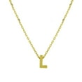 thumbnail image 1 of Yellow Gold-Tone Plated Sterling Silver Small Initial L Necklace, 1 of 3