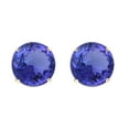 thumbnail image 1 of Yellow Gold with Natural Tanzanite Stud Earrring, 1 of 3