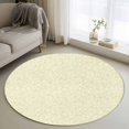 thumbnail image 1 of Yellow-Golden Line Round Rug 3ft Washable Circle Entryway Rugs Non Slip Abstract Art Simple Floral Area Rug Indoor Floor Carpet for Bedroom Kitchen Living Room Home Office Dining Room Nursery, 1 of 8