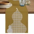 thumbnail image 1 of Yellow Gourd Table Runner 72 Inches, Modern Abstract Art Geometric Bed Runner Dresser Scarves Tabletop for Indoor Outdoor Parties/Ceremony/Banquet, 14" x 72", 1 of 9