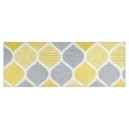 thumbnail image 1 of Yellow and Gray Geometric Quatrefoil Pattern Kitchen Rug Mat,Kitchen Runner Rugs Non Skid Washable,Decorative Kitchen Floor Mats for Kitchen,Sink,Laundry,17"X47", 1 of 5