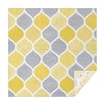 thumbnail image 1 of Yellow and Gray Geometric Quatrefoil Pattern Square Tablecloth,Waterproof Square Table Cover,Wipeable Spillproof Washable Table Cover for Home Kitchen Party Decor 60"x60"(152x152cm), 1 of 1