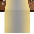 thumbnail image 1 of Yellow Gray Ombre Table Runner 108 Inches Long,Modern Gradient Abstract Art Cotton Linen Table Runners Dresser Scarves,Decorative Fabric Tabletop Scarf Furniture Cover for Home Dinner Party 13"x108", 1 of 8