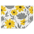 thumbnail image 1 of Yellow and Gray Pioneer Flower Rectangle Tablecloth 60"x84",Waterproof Polyester Rectangle Table Cloth, Wipeable Spillproof Polyester Tablecloth for Dining, Camping, Indoor and Outdoor, 1 of 5