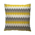 thumbnail image 1 of Throw Pillow Covers, Decorative Geometric 18 x 18 Inches Throw Pillow Covers, Decorative Geometric Yellow Grey, Modern Pattern Linen Square Pillow Cushion Case for Sofa Couch Bed Home Decor Outdoor, 1 of 5