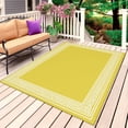 thumbnail image 1 of Yellow Greek Key Outdoor Rug for Patio/Deck/Porch, Non-Slip Large Area Rug 5 x 8 Ft, Geometric Greece Ancient Farmhouse Geo Indoor Outdoor Rugs Washable Area Rugs, Camping Rug Carpet Runner, 1 of 8