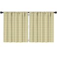 thumbnail image 1 of Yellow Green Checkerboard Cream Pattern Kids Curtains,Childrens Insulated Curtains Set Of 2,Bedroom Essentials,Teen Room Decor 52"X63", 1 of 5