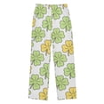 thumbnail image 1 of Yellow Green Clover Pajama Pants Soft Lightweight Lounge Pants Bottoms Sleep Pants Warm Comfy, 1 of 9