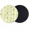 thumbnail image 1 of Yellow Green Coastal Coasters Set of 2, Absorbent Coasters for Drinks, Starfish Nautical Ocean Sea Wooden Coaster for Desk Coffee Table Protection, Home Decor House Warming Gifts 4", 1 of 8