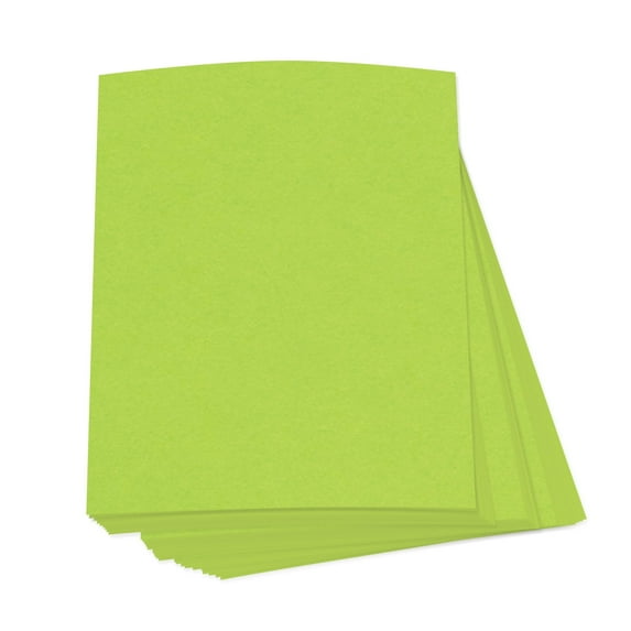 Yellow Green - Full Sheet Bright Neon Fluorescent Labels (Stickers) - 8.5" x 11" - 50 Per Pack