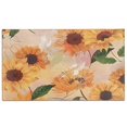 thumbnail image 1 of Yellow Green Leaf Sunflower Pattern Door Rugs,Washable Non Slip Door Mats Indoor,Decorative Door Mats,Entry Mat Indoor for Entrance,Bedroom,Kitchen,Bathroom,17"x30", 1 of 6