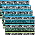 thumbnail image 1 of Yellow Green Striped Placemat for Kitchen Dining Table 18"x12" Geometric Circle Swirl Table Place Mats Ombre Placemats Set of 4 for Kids Boys Girls Retro Stripe Swirl Indoor Outdoor Decor Table Mats, 1 of 4