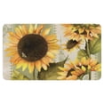 thumbnail image 1 of Yellow Green Sunflower Welcome Doormat for Indoor/Outdoor Entrance Yellow Green Sunflower Decoration Door Mat Kitchen Door Mat Bedroom Doormat 17x30 Inch, 1 of 6