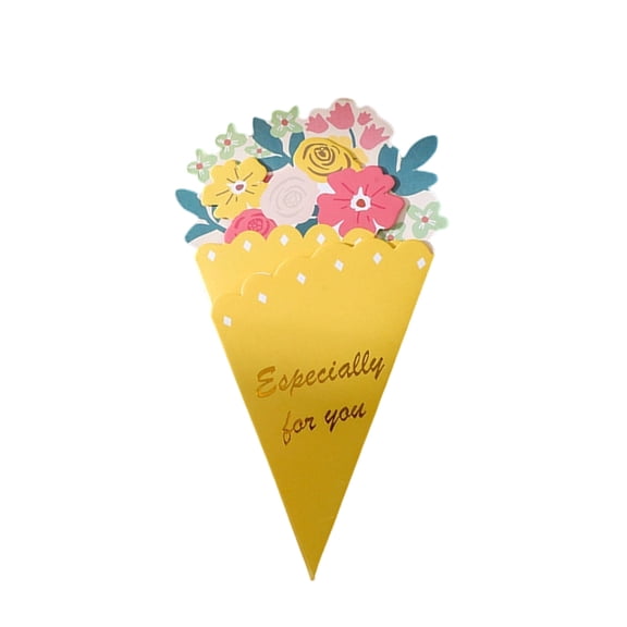 Yellow Greeting Card Thank You Blessing Small Card Christmas Mid Festival Gift Card Message Card for Gratitude Wishes