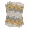 thumbnail image 1 of Yellow Grey Abstract Kitchen Towels Set of 3, Water Absorbent Dish Towel, Gradient Geometric Graffiti Retro Wooden Decorative Hand Towels - Quick Drying Cloth for Cooking Baking, 18x28 Inch, 1 of 8
