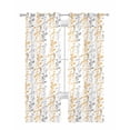 thumbnail image 1 of Yellow Grey Botanical Sheer Curtains 63 Inch Length 2 Panels Set for Living Room/Bedroom, Spring Floral Summer Farmhouse Kitchen Curtains Grommet Semi-Sheer Curtains Window Treatments 42"x63"x2, 1 of 7
