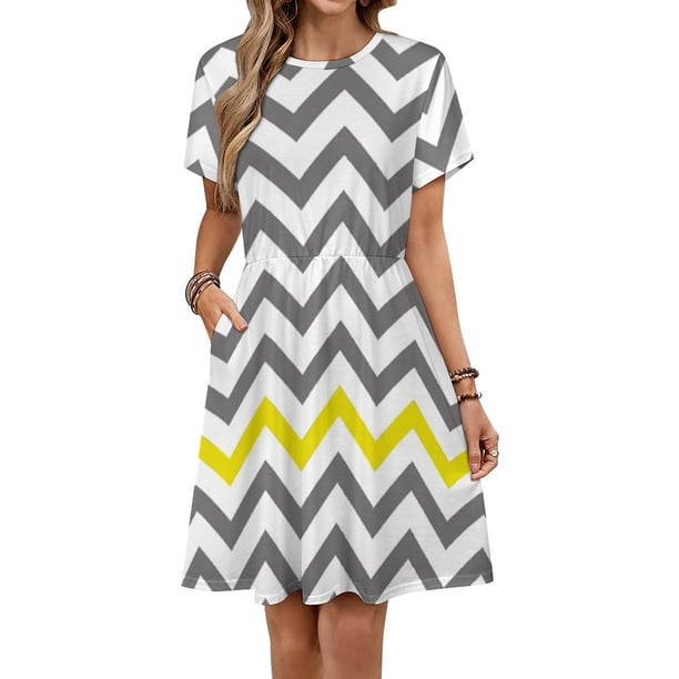 grey with yellow dress Beautiful Yellow and gray combination long dress