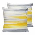 thumbnail image 1 of Yellow Grey Ombre 26x26 Pillow Covers Set of 2, Abstract Art Oil Painting Rustic Modern Throw Pillow Covers Decorative Couch Cushion Case, Microfiber Square Pillowcases for Bedroom Car Living Room, 1 of 7