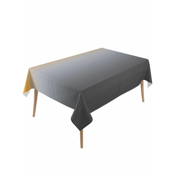 Yellow Grey Table Cloth 54x108 Inch Rectangle, Stripe Gradient Waterproof Tablecloth Washable Table Cover for Party Picnic Dinner Decor