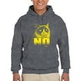 thumbnail image 1 of Yellow Grumpy Cat Hoodie Men -T-Line Designs, Male x-Large, 1 of 4