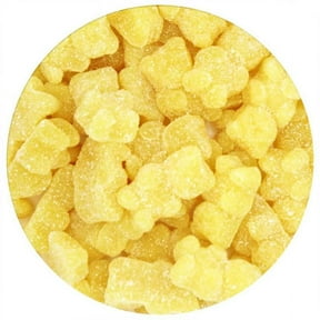 Yellow Gummy Bears Sugared, Yellow Candy Lemon Flavored, The Hampton Popcorn & Candy Company, 2.2 Pound Bag (Pack of 1)