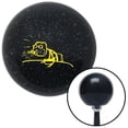 thumbnail image 1 of Yellow Guy Cereal Spitting Black Metal Flake Shift Knob with M16 x 1.5 Insert Auto Brody, 1 of 1