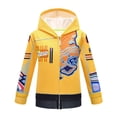 thumbnail image 1 of Yellow Halloween Costumes Pop Star Idol Cosplay Hooded Jacket, Graphic Hoodie Outfit, Dress-Up Apparel for Anime Singer Stage Performance, 1 of 6