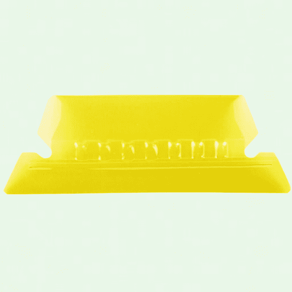 Yellow Hanging File Folder Tabs, 1/5 Tab, 2 Inches, Pack of 25