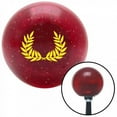 thumbnail image 1 of Yellow Hawaiian Leaf No.2 Red Metal Flake Shift Knob with M16 x 1.5 Insert Shifter, 1 of 1