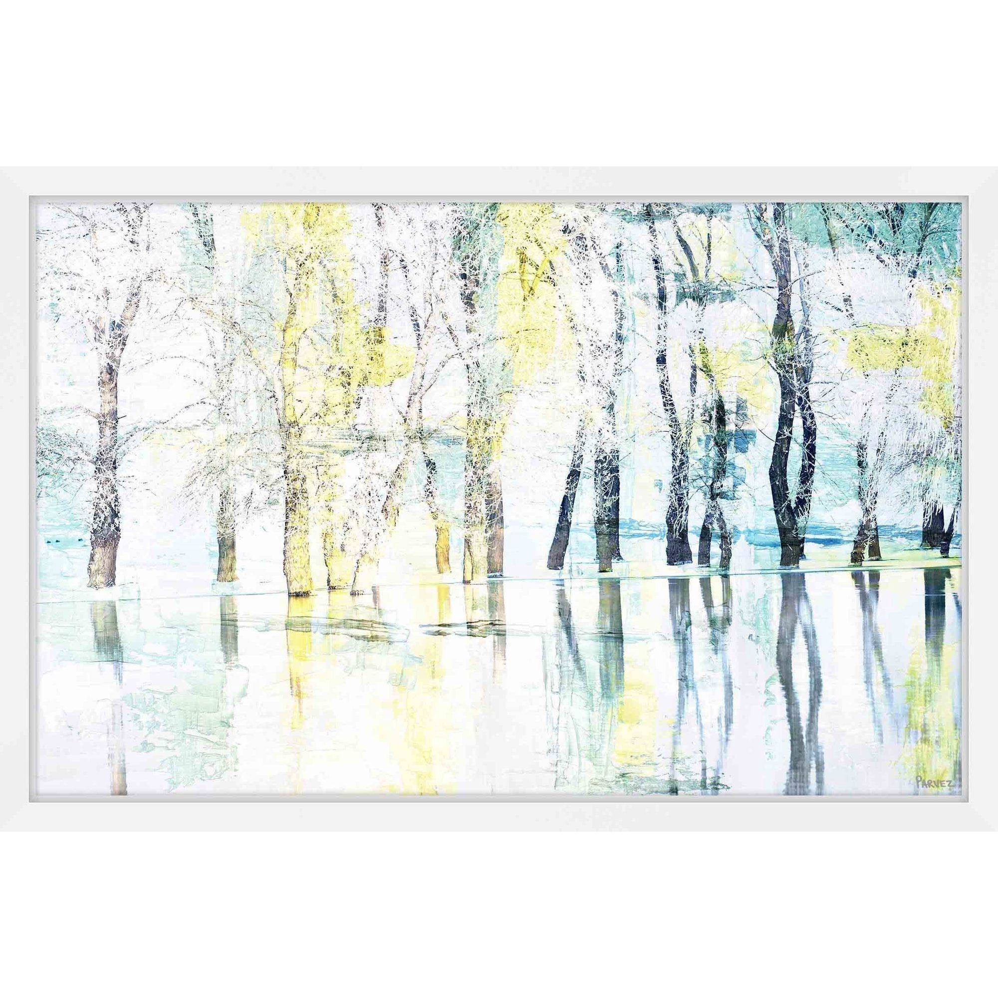 "Yellow Haze" Framed Painting Print